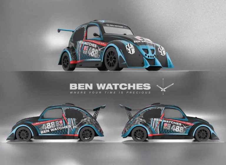 Car wrap designed and printed by Steben Studio